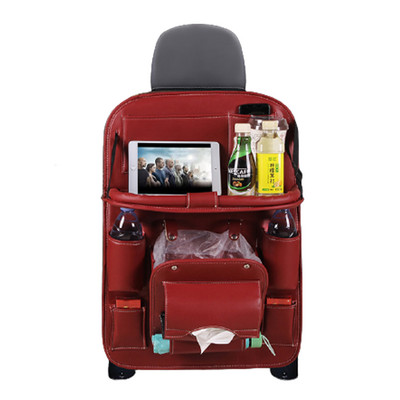 Automobilio laikiklis Automobilinės kėdutės Tvarkyklės stalo padėklas su planšetinio kompiuterio padėklu ir šiukšlių kišene 10 kišenių vandeniui atsparūs kelionių priedai