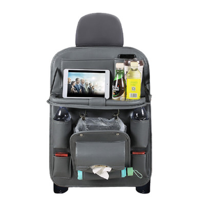 Automobilio laikiklis Automobilinės kėdutės Tvarkyklės stalo padėklas su planšetinio kompiuterio padėklu ir šiukšlių kišene 10 kišenių vandeniui atsparūs kelionių priedai