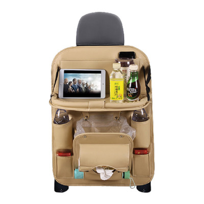 Automobilio laikiklis Automobilinės kėdutės Tvarkyklės stalo padėklas su planšetinio kompiuterio padėklu ir šiukšlių kišene 10 kišenių vandeniui atsparūs kelionių priedai