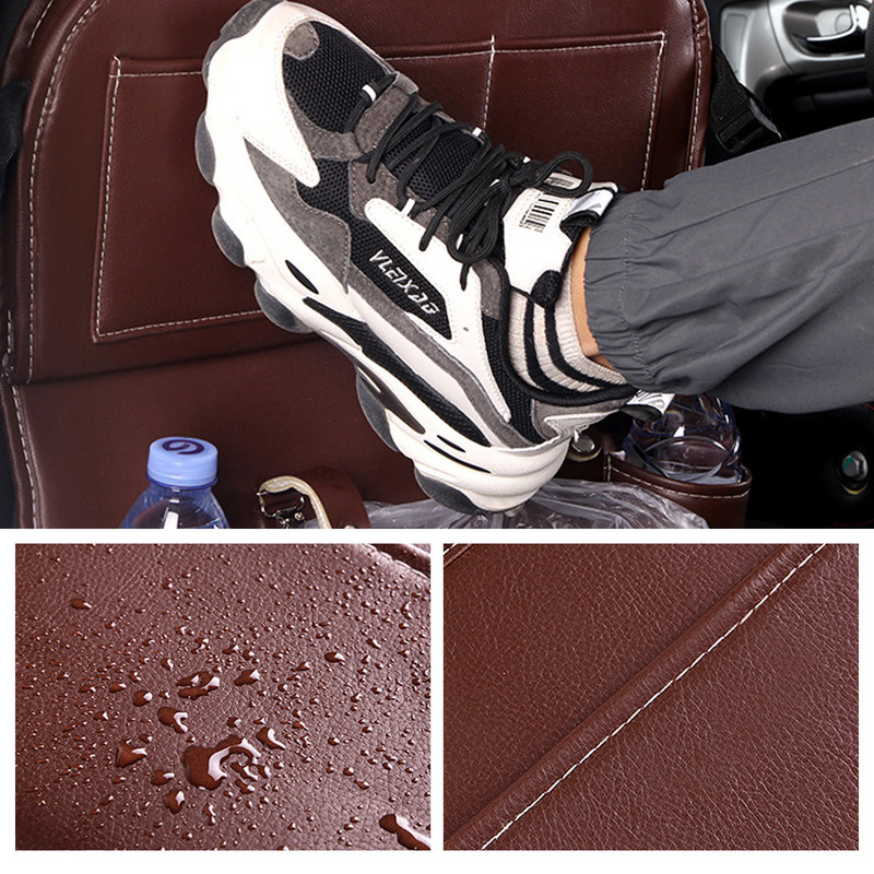 Automobilio laikiklis Automobilinės kėdutės Tvarkyklės stalo padėklas su planšetinio kompiuterio padėklu ir šiukšlių kišene 10 kišenių vandeniui atsparūs kelionių priedai