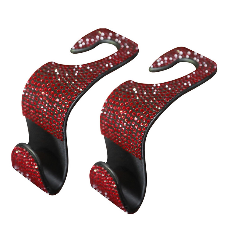 2 vnt. Praktiškas sėdynės atlošo laikiklis rankinėms Vidinis Kalnų krištolas automobilio galvos atramos kabliukas Daugiafunkcinė bakalėjos laikymo pakaba