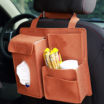 Чанта за съхранение на облегалката на облегалката на седалката за автомобилен капацитет Пътуване Креативна чанта за съхранение на кола Висяща чанта Закачалка Органайзер за кола Контейнер с множество торбички