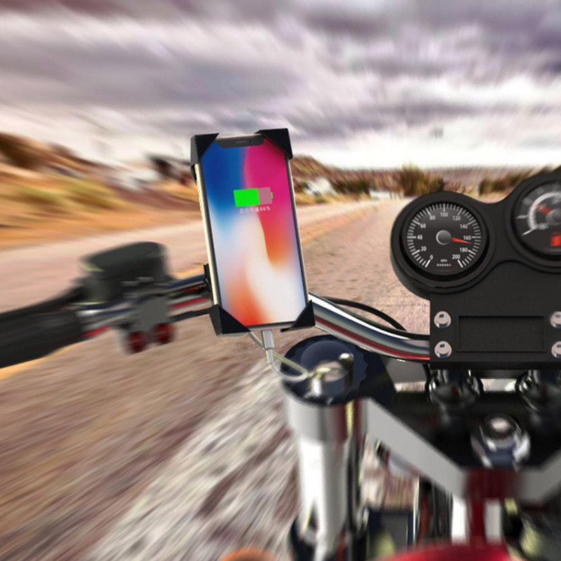 Reguliuojamas motociklo telefono laikiklis, skirtas dviračiui elektriniam dviračiui paspirtukui ATV išmaniųjų telefonų stovas GPS navigacijos laikiklio tvirtinimo stovas