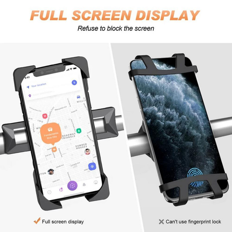 Reguliuojamas motociklo telefono laikiklis, skirtas dviračiui elektriniam dviračiui paspirtukui ATV išmaniųjų telefonų stovas GPS navigacijos laikiklio tvirtinimo stovas