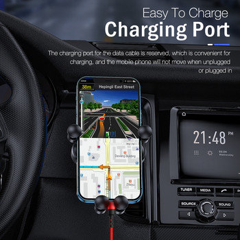 Βάση αυτοκινήτου Gravity για τηλέφωνο Βάση με κλιπ εξαερισμού για κινητό Βάση στήριξης GPS για iPhone 13 12 11 Pro Max 8 Huawei Xiaomi Redmi k40