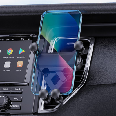 Suport auto Gravity pentru telefon Suport cu clemă pentru aerisire Suport mobil Suport GPS pentru iPhone 13 12 11 Pro Max 8 Huawei Xiaomi Redmi k40