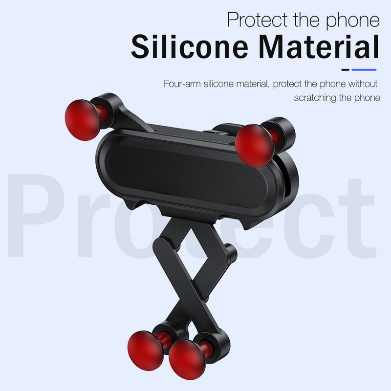 „Gravity“ automobilio laikiklis, skirtas telefono oro ventiliaciniam laikikliui, mobilusis stovas GPS palaikymas, skirtas „iPhone 13 12 11 Pro Max 8 Huawei Xiaomi Redmi k40“