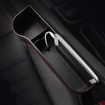 Seat Gap Car Storage Box Seat Crevice Pocket Catcher PU Δερμάτινο Universal Auto Organizer Κάρτα Θήκη τηλεφώνου Αποθήκευση Τακτοποίηση