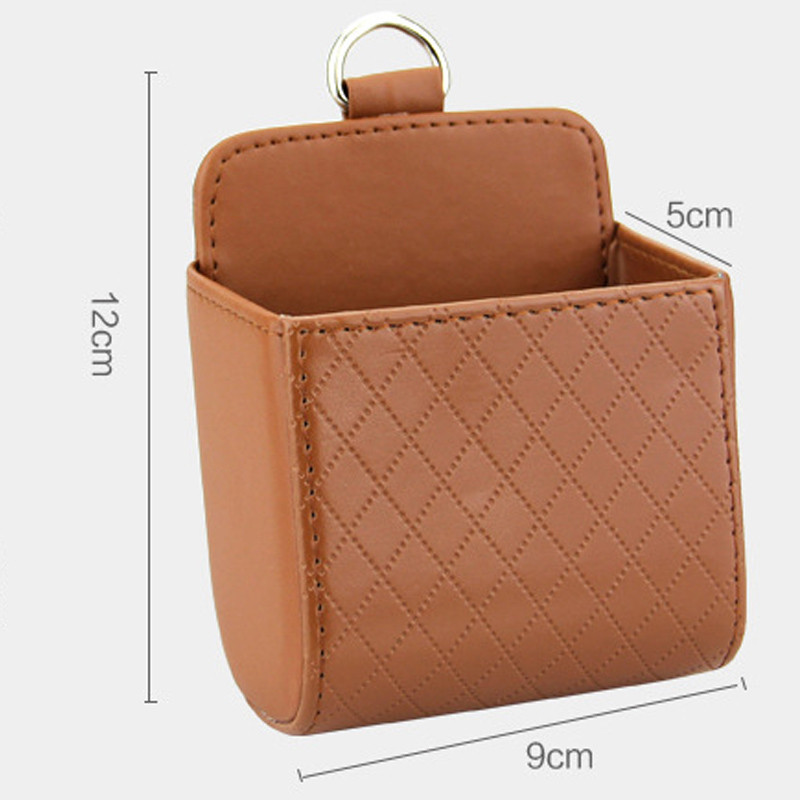 1 tk rippuv nahast hoiustamiskarp õhuventilaatoriga armatuurlaud Korralikud prillid Telefonihoidik Panipaik Autotarvikud Auto hoiukott