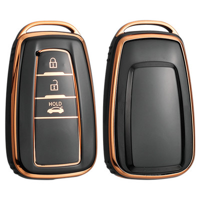 Madingas TPU automobilio nuotolinio valdymo pulto rakto dėklo dangtelis, skirtas Toyota Corolla Prius Camry CHR C-HR RAV4 Altis Land Cruiser Prado be raktų