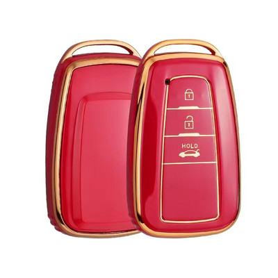 Madingas TPU automobilio nuotolinio valdymo pulto rakto dėklo dangtelis, skirtas Toyota Corolla Prius Camry CHR C-HR RAV4 Altis Land Cruiser Prado be raktų