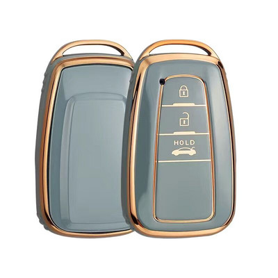 Madingas TPU automobilio nuotolinio valdymo pulto rakto dėklo dangtelis, skirtas Toyota Corolla Prius Camry CHR C-HR RAV4 Altis Land Cruiser Prado be raktų