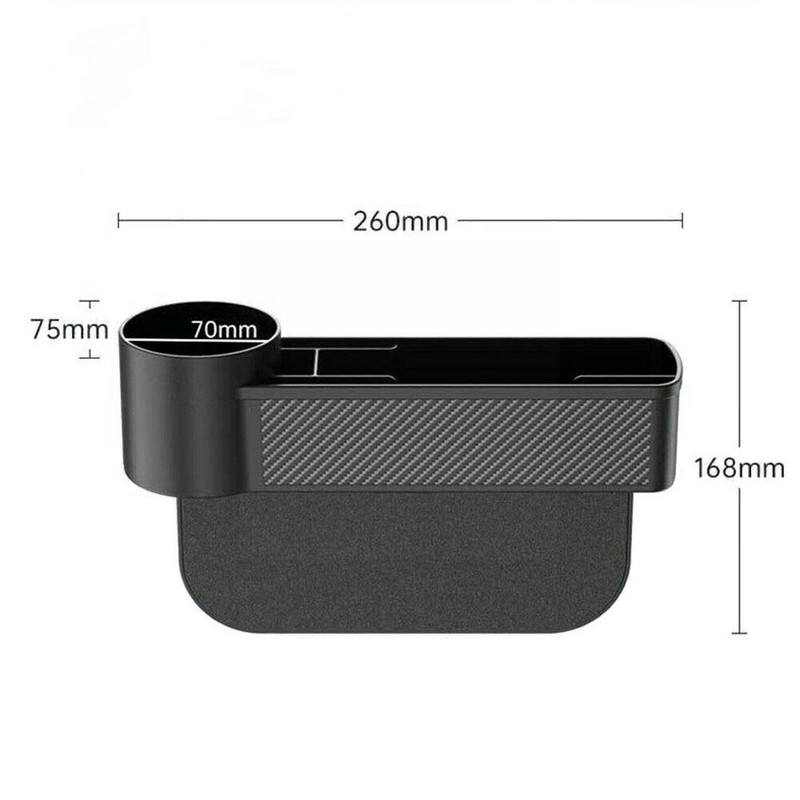 Automobilio saugojimo įrankiai Juodas automobilinis automobilio sėdynės tarpų gaudytojas.