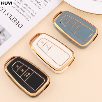 Fashion TPU Car Remote Key Case Shell Fob για Toyota Corolla Prius Camry CHR C-HR RAV4 Altis Land Cruiser Prado Keyless