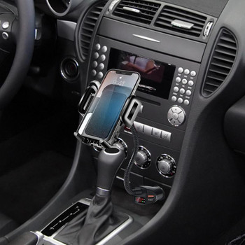 Βάση αναπτήρα τηλεφώνου 3 σε 1 αυτοκινήτου για τσιγάρα αυτοκινήτου Διπλός φορτιστής αυτοκινήτου USB με ρυθμιζόμενο ανιχνευτή τάσης βάση στήριξης κινητού τηλεφώνου