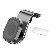 Szellőzőnyílás mágneses 360 fokban forgatható fém mágneses autótelefon tartó Praktikus, tartós autós telefontartó