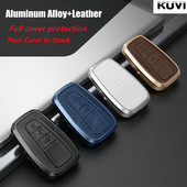 Aliuminio lydinio odinis automobilio rakto dėklo dangtelis skirtas Toyota CHR C-HR Prado Prius Camry Corolla RAV4 2017 2018 2019 Priedai