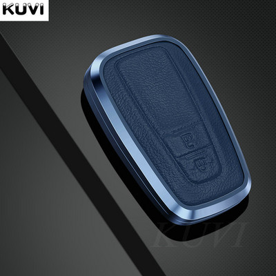 Aliuminio lydinio odinis automobilio rakto dėklo dangtelis skirtas Toyota CHR C-HR Prado Prius Camry Corolla RAV4 2017 2018 2019 Priedai