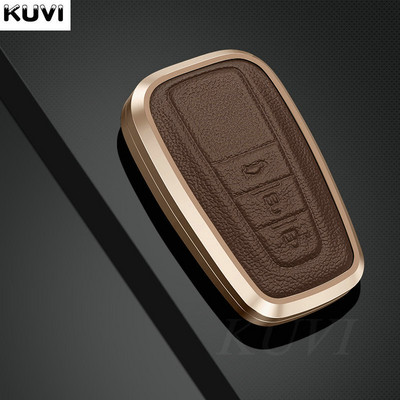 Aliuminio lydinio odinis automobilio rakto dėklo dangtelis skirtas Toyota CHR C-HR Prado Prius Camry Corolla RAV4 2017 2018 2019 Priedai