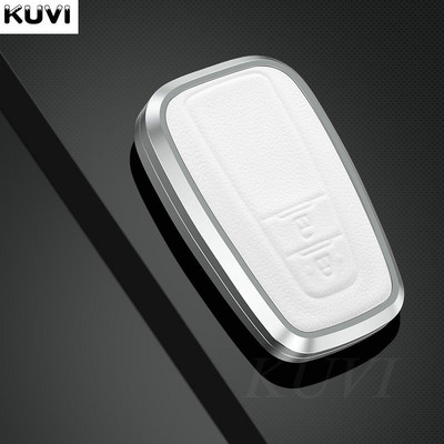 Aliuminio lydinio odinis automobilio rakto dėklo dangtelis skirtas Toyota CHR C-HR Prado Prius Camry Corolla RAV4 2017 2018 2019 Priedai