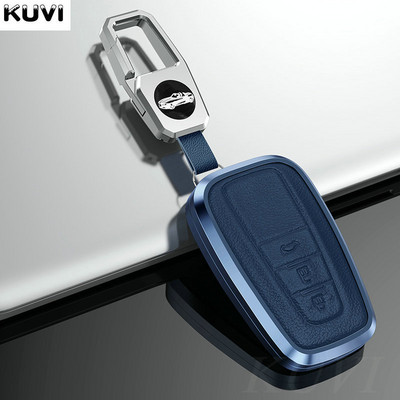 Aliuminio lydinio odinis automobilio rakto dėklo dangtelis skirtas Toyota CHR C-HR Prado Prius Camry Corolla RAV4 2017 2018 2019 Priedai