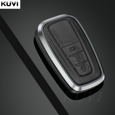 Aliuminio lydinio odinis automobilio rakto dėklo dangtelis skirtas Toyota CHR C-HR Prado Prius Camry Corolla RAV4 2017 2018 2019 Priedai