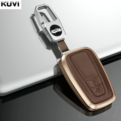 Aliuminio lydinio odinis automobilio rakto dėklo dangtelis skirtas Toyota CHR C-HR Prado Prius Camry Corolla RAV4 2017 2018 2019 Priedai