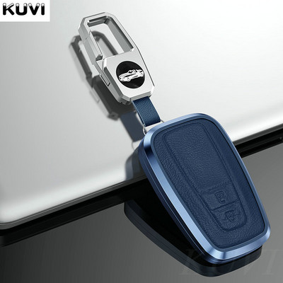 Aliuminio lydinio odinis automobilio rakto dėklo dangtelis skirtas Toyota CHR C-HR Prado Prius Camry Corolla RAV4 2017 2018 2019 Priedai