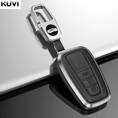 Aliuminio lydinio odinis automobilio rakto dėklo dangtelis skirtas Toyota CHR C-HR Prado Prius Camry Corolla RAV4 2017 2018 2019 Priedai