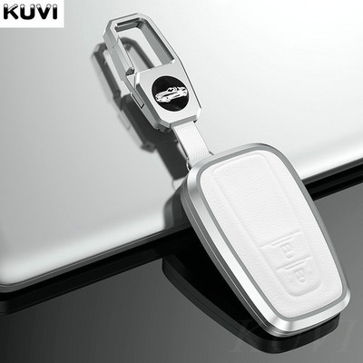 Aliuminio lydinio odinis automobilio rakto dėklo dangtelis skirtas Toyota CHR C-HR Prado Prius Camry Corolla RAV4 2017 2018 2019 Priedai