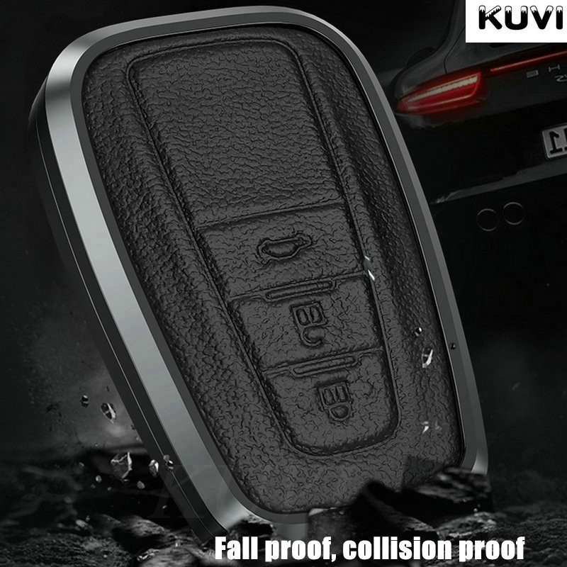 Aliuminio lydinio odinis automobilio rakto dėklo dangtelis skirtas Toyota CHR C-HR Prado Prius Camry Corolla RAV4 2017 2018 2019 Priedai