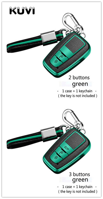 Nova tpu futrola za ključeve za Toyotu Camry CHR Corolla RAV4 Avalon Land Cruiser Prado Prius Poklopac daljinskog upravljača 2 3 gumba 2017 2018 2019