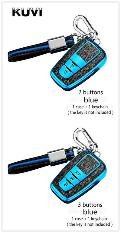 Nova tpu futrola za ključeve za Toyotu Camry CHR Corolla RAV4 Avalon Land Cruiser Prado Prius Poklopac daljinskog upravljača 2 3 gumba 2017 2018 2019