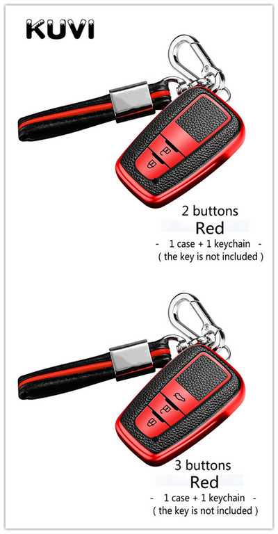 Nova tpu futrola za ključeve za Toyotu Camry CHR Corolla RAV4 Avalon Land Cruiser Prado Prius Poklopac daljinskog upravljača 2 3 gumba 2017 2018 2019