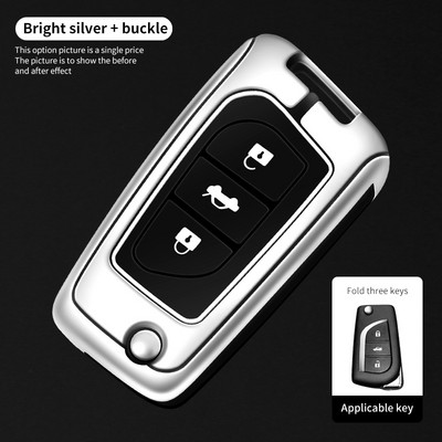 Калъф за дистанционен ключ за автомобил Shell Fob за Toyota Auris Corolla Avensis Verso Yaris Aygo Scion TC IM Camry RAV4 Forturner Hilux