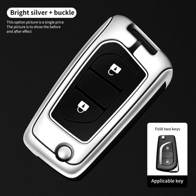 Калъф за дистанционен ключ за автомобил Shell Fob за Toyota Auris Corolla Avensis Verso Yaris Aygo Scion TC IM Camry RAV4 Forturner Hilux