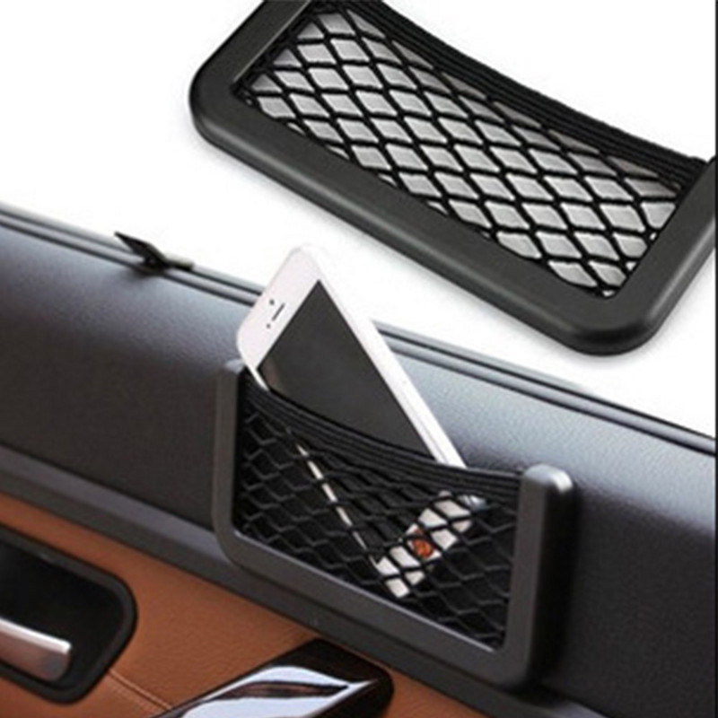 10 τεμ. Car Organizer Τσάντα αποθήκευσης Auto Paste Net Pocket Pocket Phone Pocket Universal Accessories
