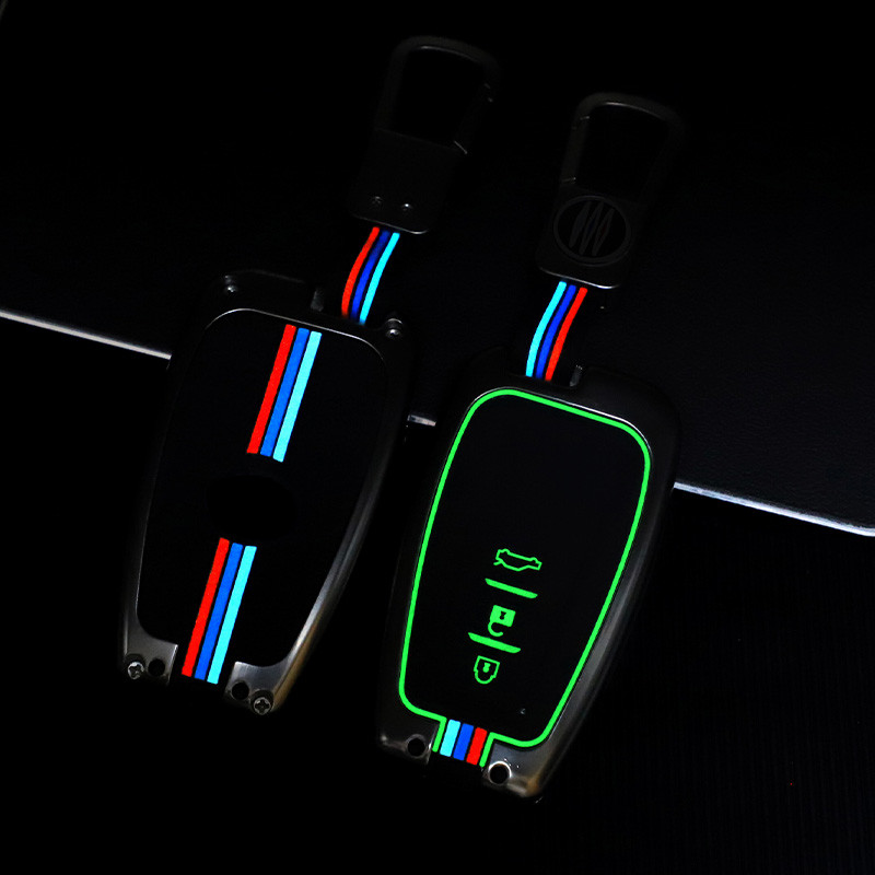 Κάλυμμα θήκης κλειδιού αυτοκινήτου από γαλβανισμένο κράμα για Toyota Prius Camry Corolla C-HR CHR RAV4 Prado 2018 Αξεσουάρ Καλύμματα μπρελόκ