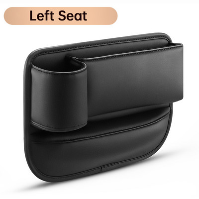 Scaune auto din piele PU Geantă de depozitare a golului Consolă automată Scaun lateral Cutie de depozitare a crăpăturilor Umplere a golului cu fantă cu suport pentru sticle
