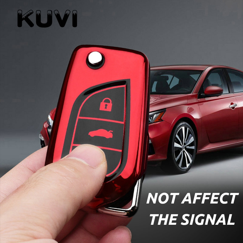 Μαλακό κάλυμμα θήκης μπρελόκ Shell TPU για Toyota Auris Corolla Reiz Avensis Verso Yaris Aygo Rav4 Scion TC IM 2015 2016 Μπρελόκ Τσάντα