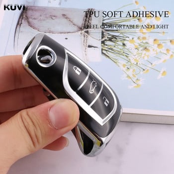 TPU Car Remote Key Cover Case Shell Fob за Toyota Auris Corolla Avensis Verso Yaris Aygo Scion TC IM Camry RAV4 Forturner Hilux