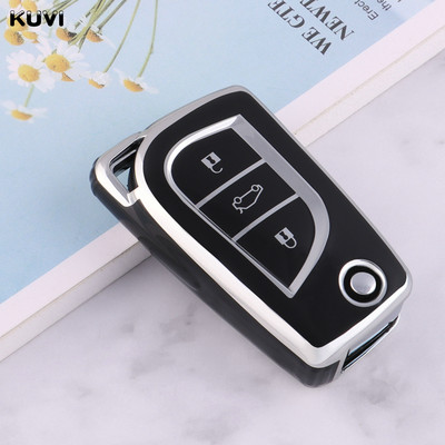 Κάλυμμα κλειδιού τηλεχειριστηρίου αυτοκινήτου TPU Θήκη κέλυφος για Toyota Auris Corolla Avensis Verso Yaris Aygo Scion TC IM Camry RAV4 Forturner Hilux