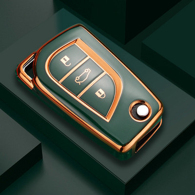 Κάλυμμα κλειδιού τηλεχειριστηρίου αυτοκινήτου TPU Θήκη κέλυφος για Toyota Auris Corolla Avensis Verso Yaris Aygo Scion TC IM Camry RAV4 Forturner Hilux