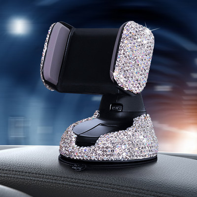 Novi Bling univerzalni držač mobitela za auto, stalak za montiranje na otvor za ventilaciju, GPS držač za iPhone, Samsung, ružičasta oprema za automobile za žene