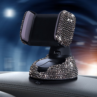 Novi Bling univerzalni držač mobitela za auto, stalak za montiranje na otvor za ventilaciju, GPS držač za iPhone, Samsung, ružičasta oprema za automobile za žene