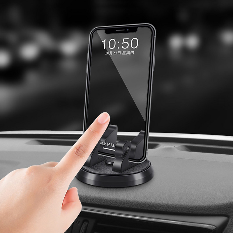 Nový 360-stupňový otočný držiak na telefón do auta, držiak na palubnú dosku, podpora smartfónu, otočný jednoduchý držiak GPS navigácie do auta, príslušenstvo do auta