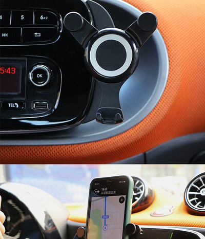 Autó Mobiltelefon tartó Autós navigációs töltés támogatás Mercedes Benz Smart 453 451 450 Forfour Fortwo belső kiegészítőkhöz
