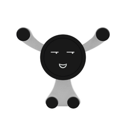 Gravity autós telefontartó légtelenítő klip, mosolygó arcra szerelhető mobil cellás állvány GPS támogatás iPhone 12 Pro Max Xiaomi Samsung telefonhoz