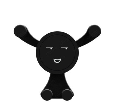 Gravity autós telefontartó légtelenítő klip, mosolygó arcra szerelhető mobil cellás állvány GPS támogatás iPhone 12 Pro Max Xiaomi Samsung telefonhoz