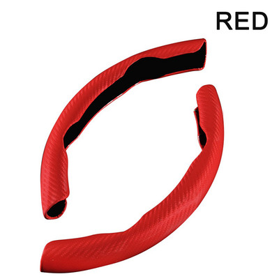 1 pár szénszálas kormányburkolat כיסוי להגה לרכב funda volante univerzális 37 cm-es csúszásmentes belső dekorációs kiegészítők